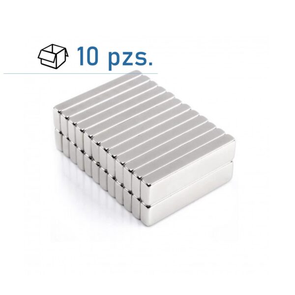 Conjunto de imanes de bloque 40х10×5 mm/ 10 pzs.