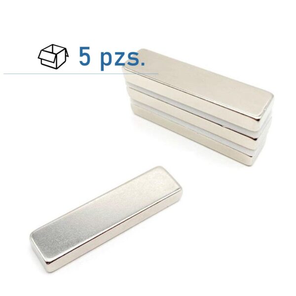Conjunto de imanes de bloque 40х10×5 mm/ 5 pzs.