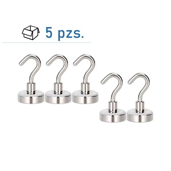 Conjunto de imanes con gancho E42/ 5 pzs.