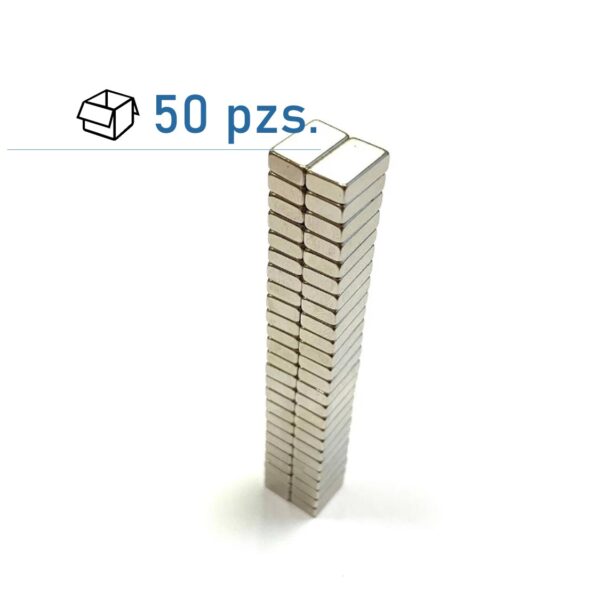 Conjunto de imanes de bloque 10х6×3 mm/ 50 pzs.