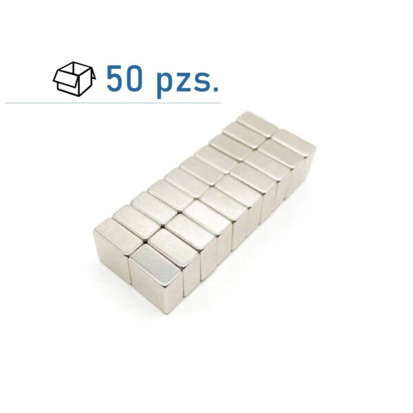 Conjunto de imanes de bloque 10х10×5 mm/ 50 pzs.