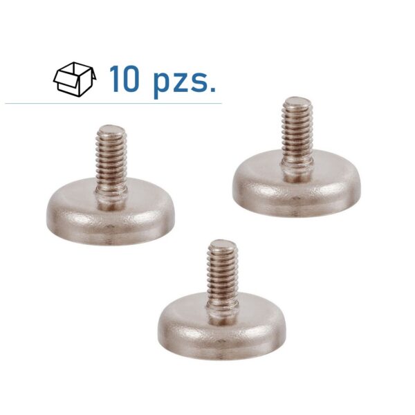 Conjunto de imanes con tornillo C16 (M4)/ 10 pzs.