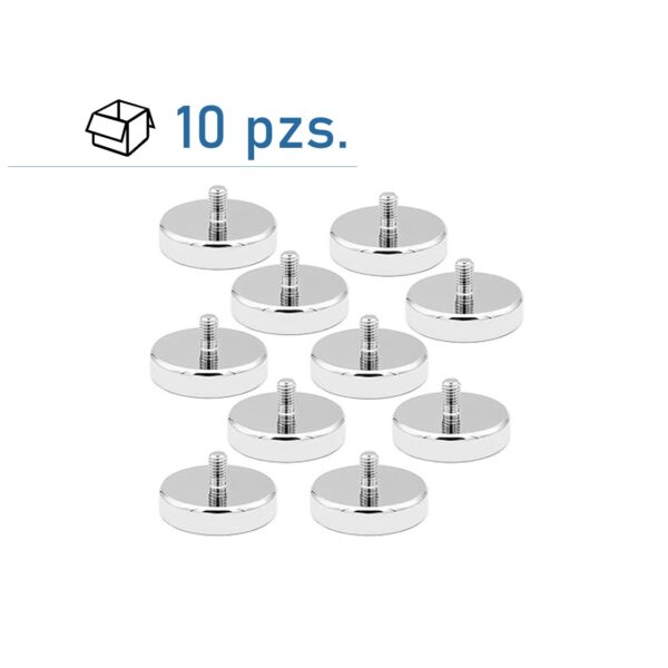 Conjunto de imanes con tornillo C25 (M5)/ 10 pzs.