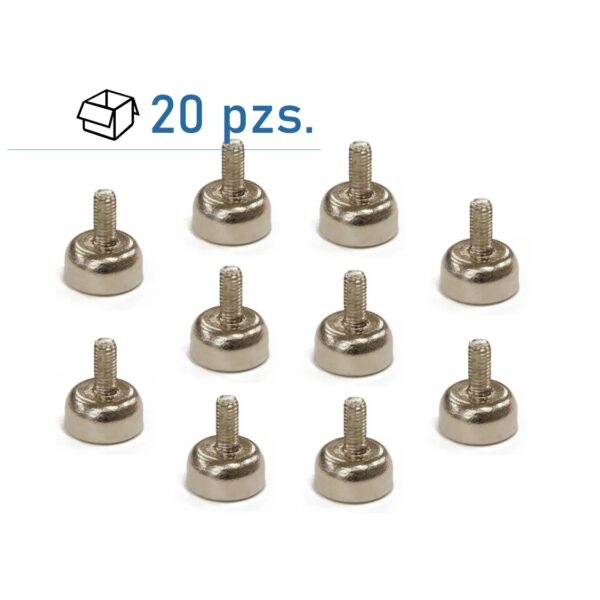 Conjunto de imanes con tornillo C10 (M3)/ 20 pzs.