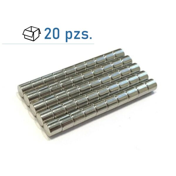Conjunto de imanes de disco Ø 5×5 mm/ 20 pzs.