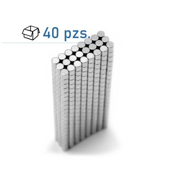 Conjunto de imanes de disco Ø 5×5 mm/ 40 pzs.