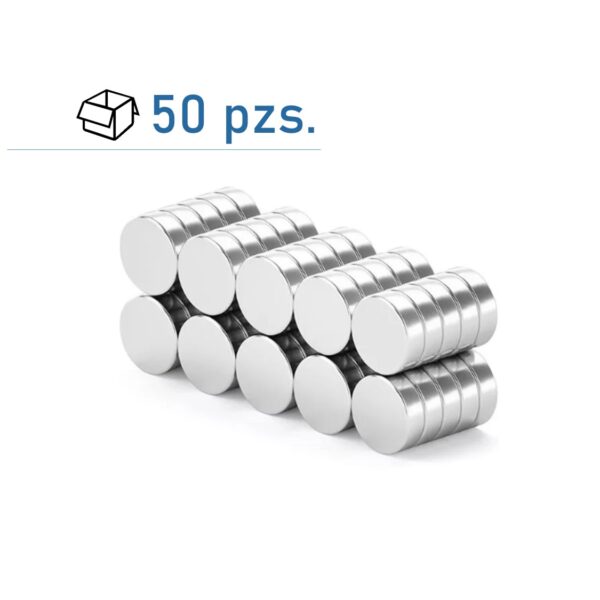 Conjunto de imanes de disco Ø 10×3 mm/ 50 pzs.