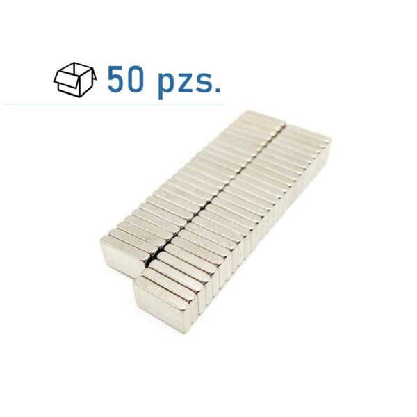 Conjunto de imanes de bloque 10х6×2 mm/ 50 pzs.